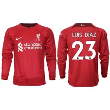 Liverpool Luis Diaz #23 Hjemmedrakt 2022-23 Langermet